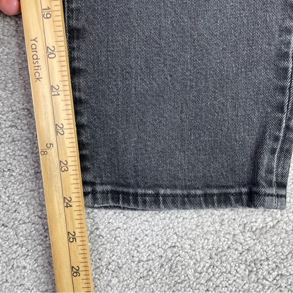 Madewell Jeans Women's 25 Black Classic Straight High Rise Denim Stretch J2054 - Picture 13 of 15